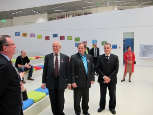 Autoru kolektīvs. No kreisās: Juris Žagars, Jānis Zvirgzds, Jānis Kaminskis